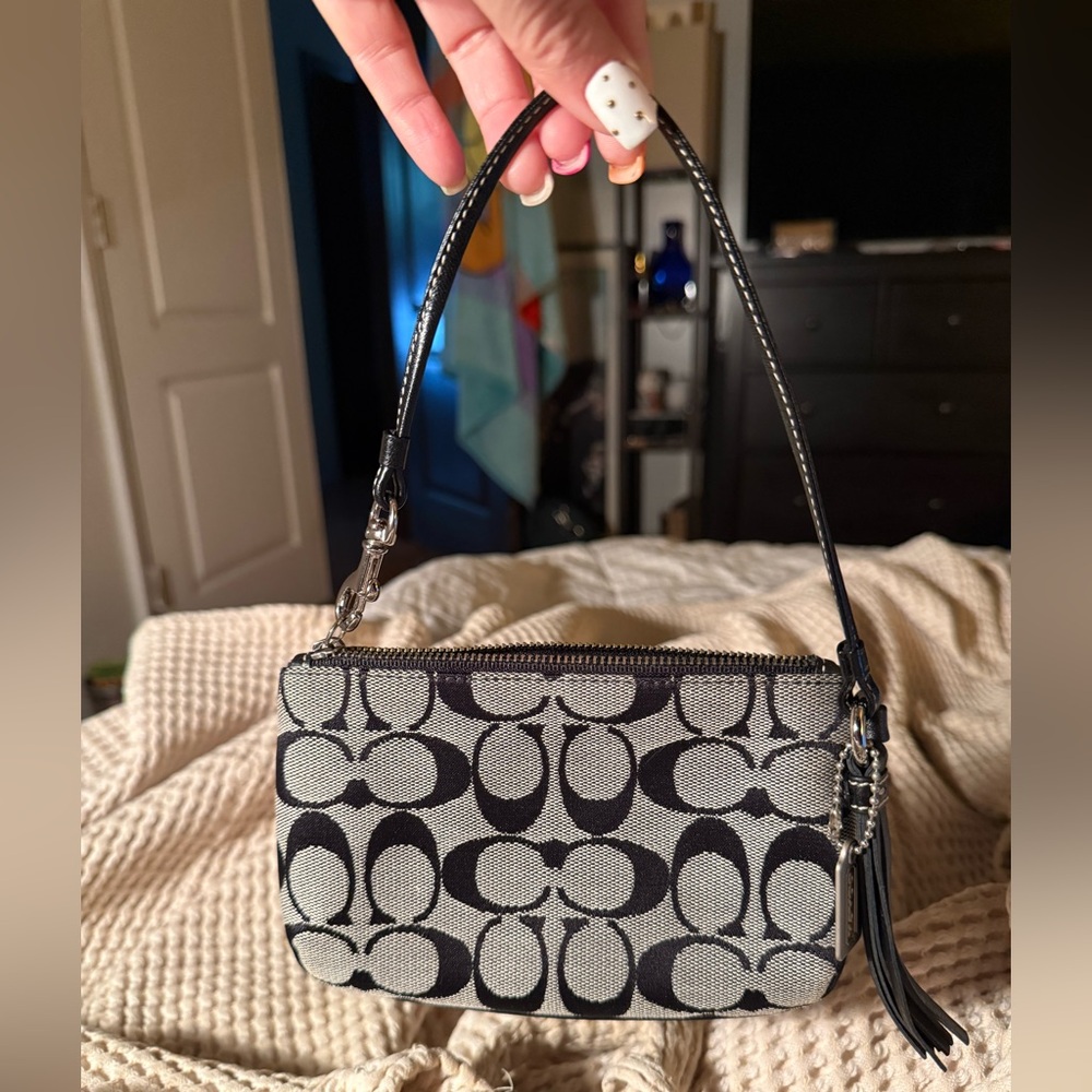 Coach Jacquard Wristlet